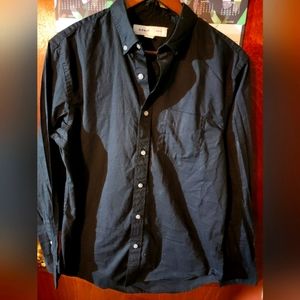Men's Old Navy Black Long Sleeve Dress Shirt Size M